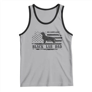 Black Lab Dad Tank Top Funny Labrador Dad Fathers Day Gift for Dog Lovers TS10 Athletic Heather Black Print Your Wear