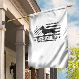 Dachshund Dog Dad Garden Flag Fathers Day Gift for Dog Lovers American Flag TS10 Print Your Wear
