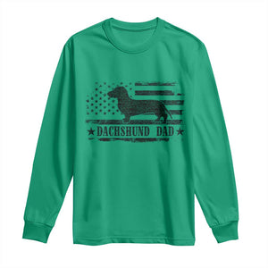 Dachshund Dog Dad Long Sleeve Shirt Fathers Day Gift for Dog Lovers American Flag TS10 Irish Green Print Your Wear