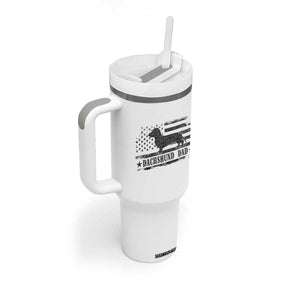 Dachshund Dog Dad Tumbler With Handle Fathers Day Gift for Dog Lovers American Flag TS10 Print Your Wear
