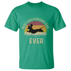 Dachshund Dog Dad T Shirt Vintage 60s 70s Retro Fathers Day Gift for Dog Lovers TS10 Irish Green Print Your Wear