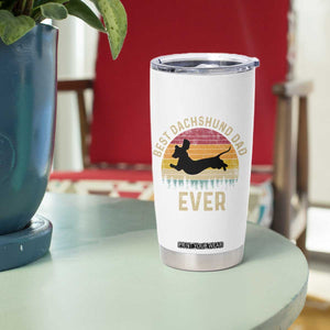 Dachshund Dog Dad Tumbler Cup Vintage 60s 70s Retro Fathers Day Gift for Dog Lovers TS10 Print Your Wear