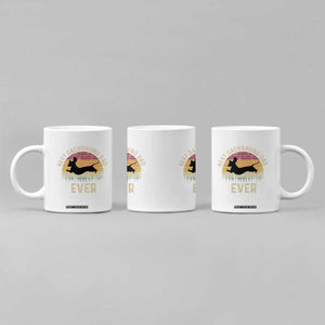 Dachshund Dog Dad Coffee Mug Vintage 60s 70s Retro Fathers Day Gift for Dog Lovers TS10 Print Your Wear