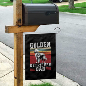 Retro Dog Golden Dad Garden Flag Fathers Day Gift for Dog Lovers Golden Retriever Dad TS10 Print Your Wear
