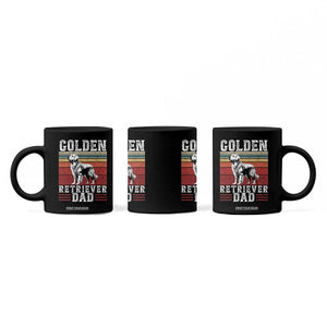 Retro Dog Golden Dad Coffee Mug Fathers Day Gift for Dog Lovers Golden Retriever Dad TS10 Print Your Wear