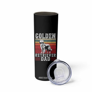 Retro Dog Golden Dad Skinny Tumbler Fathers Day Gift for Dog Lovers Golden Retriever Dad TS10 Print Your Wear