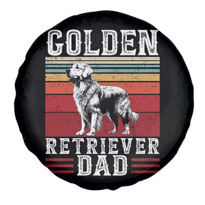 Retro Dog Golden Dad Spare Tire Cover Fathers Day Gift for Dog Lovers Golden Retriever Dad TS10 Print Your Wear