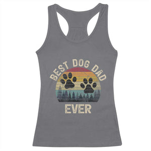 Best Dog Dad Ever Racerback Tank Top Fathers Day Gift for Dog Lovers TS10 Charcoal Print Your Wear