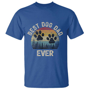 Best Dog Dad Ever T Shirt Fathers Day Gift for Dog Lovers TS10 Royal Blue Print Your Wear