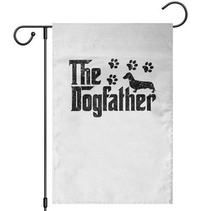 Dachshund Dog Dad Garden Flag The Dogfather Fathers Day Gifts For Dog Lovers TS10 White Print Your Wear