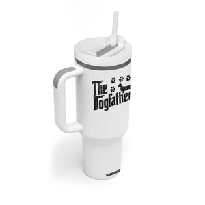 Dachshund Dog Dad Tumbler With Handle The Dogfather Fathers Day Gifts For Dog Lovers TS10 Print Your Wear