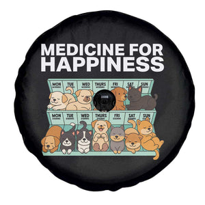 Funny Dog Lover Spare Tire Cover My Medicine For Happiness Called Cats Everyday TS10 Print Your Wear
