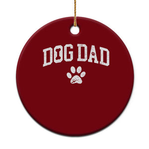 Retro Dog Dad Ceramic Ornament Distressed Fathers Day Gift for Dog Lovers TS10 1pc Red Print Your Wear