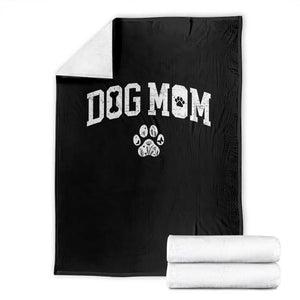 Dog Mom Throw Blanket Floral Fur Mama Gift For Her Mothers Day TS10 Black Print Your Wear