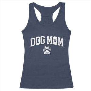 Dog Mom Racerback Tank Top Floral Fur Mama Gift For Her Mothers Day TS10 Navy Print Your Wear