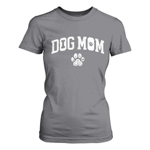 Dog Mom T Shirt For Women Floral Fur Mama Gift For Her Mothers Day TS10 Charcoal Print Your Wear