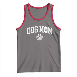 Dog Mom Tank Top Floral Fur Mama Gift For Her Mothers Day TS10 Deep Heather Red Print Your Wear
