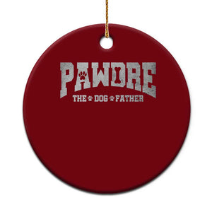 Pawdre The Dog Father Ceramic Ornament Dog Dad Christmas Fathers Day TS10 1pc Red Print Your Wear