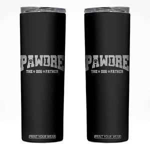 Pawdre The Dog Father Skinny Tumbler Dog Dad Christmas Fathers Day TS10 Black Print Your Wear