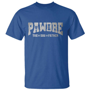 Pawdre The Dog Father T Shirt Dog Dad Christmas Fathers Day TS10 Royal Blue Print Your Wear