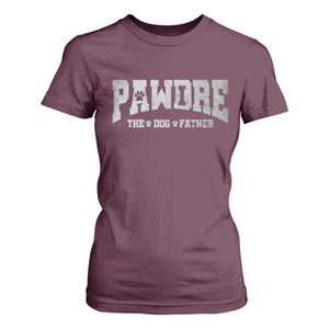 Pawdre The Dog Father T Shirt For Women Dog Dad Christmas Fathers Day TS10 Maroon Print Your Wear
