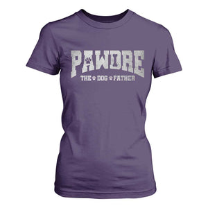 Pawdre The Dog Father T Shirt For Women Dog Dad Christmas Fathers Day TS10 Purple Print Your Wear