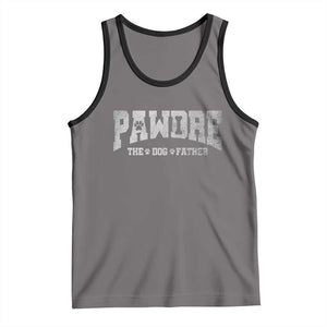 Pawdre The Dog Father Tank Top Dog Dad Christmas Fathers Day TS10 Deep Heather Black Print Your Wear