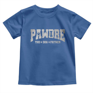 Pawdre The Dog Father Toddler T Shirt Dog Dad Christmas Fathers Day TS10 Royal Blue Print Your Wear
