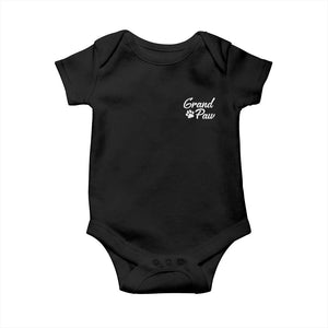 Grandpaw Baby Onesie Best Dog Grandpa Fathers Day Gift From Dog TS10 Black Print Your Wear
