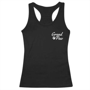 Grandpaw Racerback Tank Top Best Dog Grandpa Fathers Day Gift From Dog TS10 Black Print Your Wear