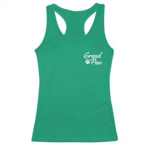 Grandpaw Racerback Tank Top Best Dog Grandpa Fathers Day Gift From Dog TS10 Irish Green Print Your Wear