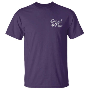 Grandpaw T Shirt Best Dog Grandpa Fathers Day Gift From Dog TS10 Purple Print Your Wear