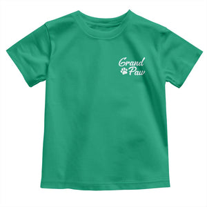 Grandpaw Toddler T Shirt Best Dog Grandpa Fathers Day Gift From Dog TS10 Irish Green Print Your Wear