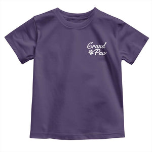 Grandpaw Toddler T Shirt Best Dog Grandpa Fathers Day Gift From Dog TS10 Purple Print Your Wear