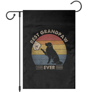 Best Grandpaw Ever Garden Flag Retro Dog Grandpa Fathers Day Gift From Dog TS10 Black Print Your Wear
