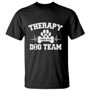 Personalized Therapy Dog Team T Shirt Custom Name TS10 Black Print Your Wear