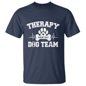 Personalized Therapy Dog Team T Shirt Custom Name TS10 Navy Print Your Wear