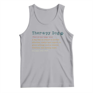 Personalized Therapy Dog Tank Top Retro Custom Name Pet Partners TS10 Athletic Heather Print Your Wear