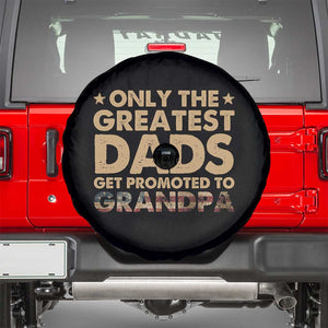 Greatest Dads Get Promoted To Grandpa Spare Tire Cover Retro American Flag Fathers Day New Grandpa Gift