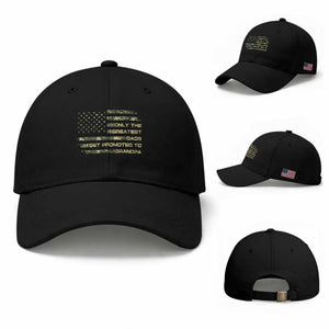 Greatest Dads Get Promoted To Grandpa Baseball Cap Retro Camo American Flag New Grandpa Gift