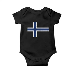 Norway Flag Baby Onesie Distressed Norwegian Norge Nordic Red White Blue Symbol