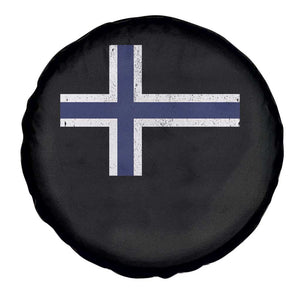 Norway Flag Spare Tire Cover Distressed Norwegian Norge Nordic Red White Blue Symbol