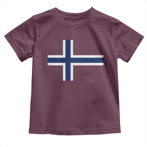 Norway Flag Toddler T Shirt Distressed Norwegian Norge Nordic Red White Blue Symbol