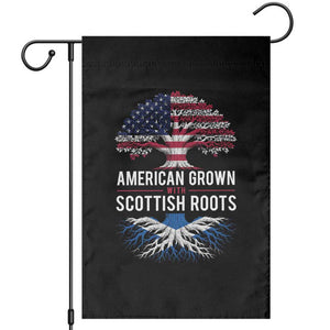 American Grown With Scottish Roots Garden Flag Family Heritage USA Scotland Pride Gift TS10 Black Print Your Wear