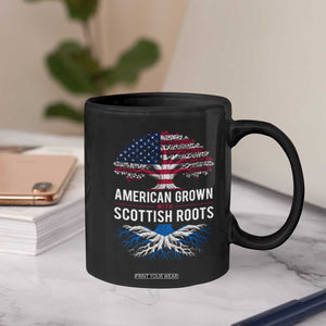 American Grown With Scottish Roots Coffee Mug Family Heritage USA Scotland Pride Gift TS10 Print Your Wear