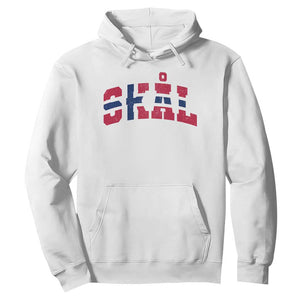 Skal Norway Flag Hoodie Vintage Cheers Norwegian Sayings Viking Heritage Scandinavian Graphic