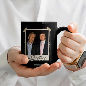 Trump Epstein Besties Coffee Mug Funny FDT Vintage Photo BFF Best Friends Forever TS10 Print Your Wear