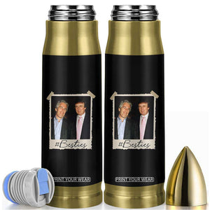 Trump Epstein Besties Bullet Tumbler Funny FDT Vintage Photo BFF Best Friends Forever TS10 Black Print Your Wear