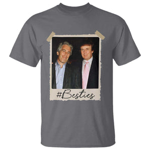Trump Epstein Besties T Shirt Funny FDT Vintage Photo BFF Best Friends Forever TS10 Charcoal Print Your Wear