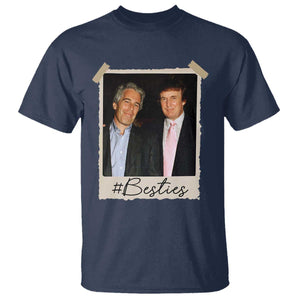 Trump Epstein Besties T Shirt Funny FDT Vintage Photo BFF Best Friends Forever TS10 Navy Print Your Wear